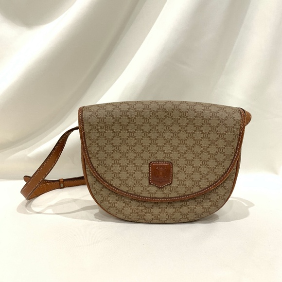 Celien Beige Macadam Crossbody Bag Sku#84027 - Picture 1 of 12